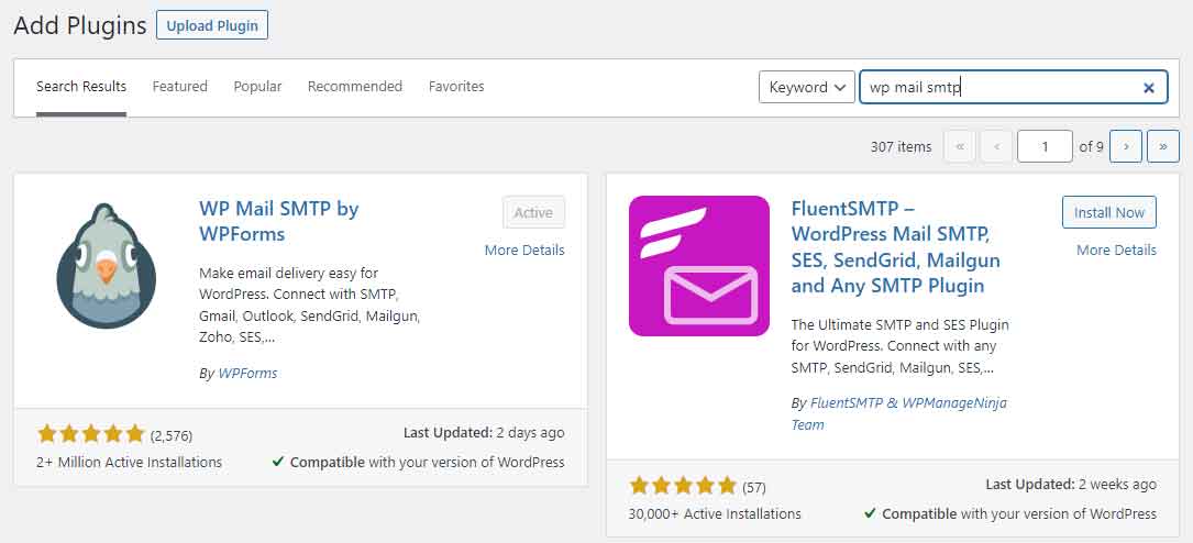 wp mail smtp plugin by wp forms