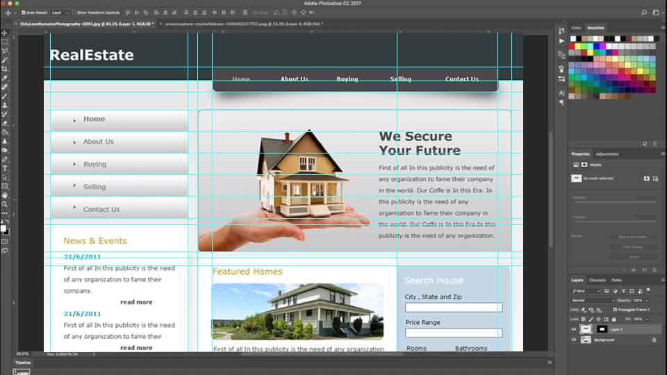 Download How To Create A Website Mockup Design In Photoshop Webtrickshome Blogs Web Design Development And Seo Blogs