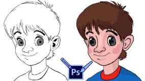 Pencil Tool vs Brush Tool Photoshop | Sketching And Painting Anime Character