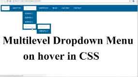 how to create multilevel dropdown menu in css?