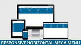 Responsive Horizontal Mega Menu With HTML And CSS