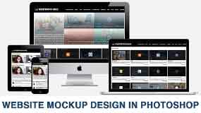 How to make a website mockup in photoshop ?
